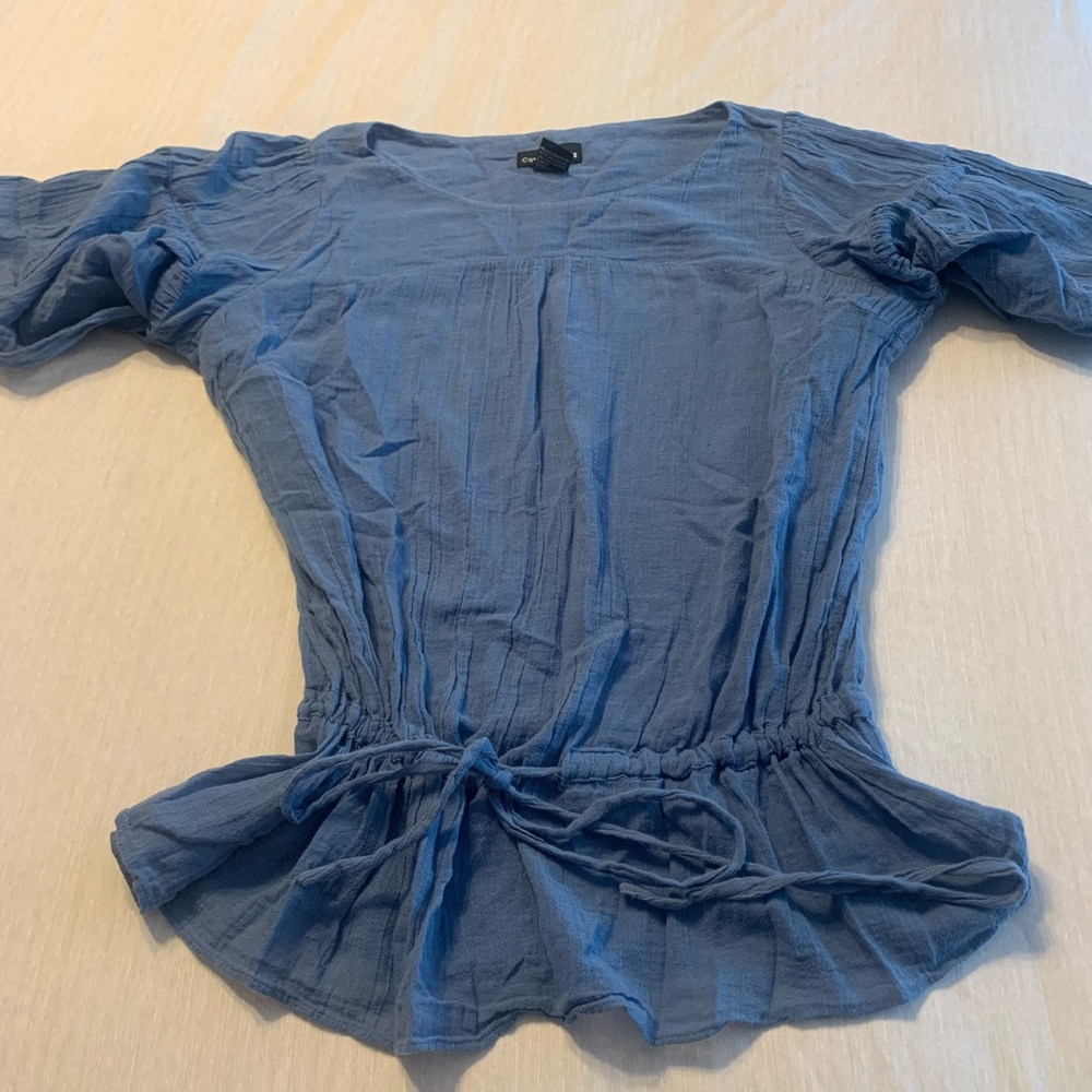 Cotton express M 100% cotton peasant top. NWOT- bundle for discounts! - Picture 2 of 4